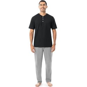 Fruit of the Loom Men's 2-Piece Jersey Knit Pajama Set