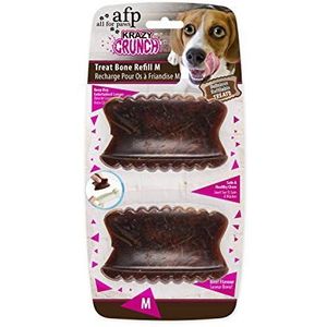 AFP Krazy Crunch-Trate Bone Snacks voor honden, M, 2 Stuk