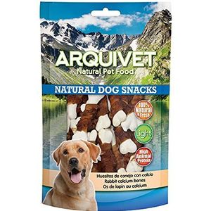 ARQUIVET 12 stuks hazenbottensnacks met calcium 100 g - Natural Dog Snacks - 100% natuurlijk - Chuches, prijs, lekkernijen voor honden - lichtgewicht - zeer rijk aan voedingsstoffen