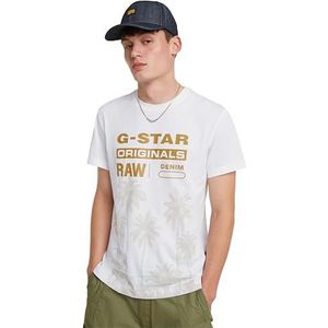 G-Star RAW Palm Originals r t, wit (White D24681-336-110), XS