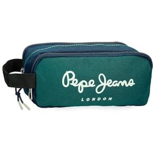 Pepe Jeans Joumma Bags by Joumma Bags by Joumma Bags, 3-delig etui, groen, 22 x 10 x 9 cm, Groen, Drievoudig pennenetui