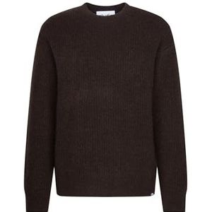 Seidensticker - Studio - Trui - Bruin - Oversized Fit - Lange Mouwen - Wolmix