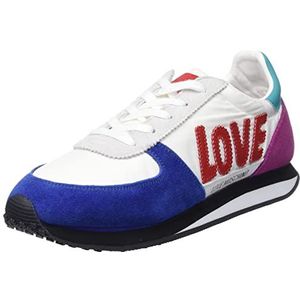 Love Moschino Nieuwe Pre-collectie lente zomer 2022, sportschoenen voor dames, wit, 36 EU
