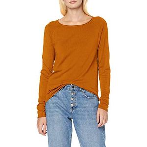 VERO MODA Vmnellie Glory Ls Long Blouse Noos Pullover voor dames, Buckthorn Brown, S