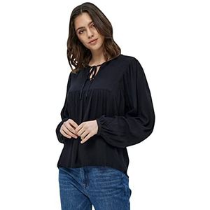 Peppercorn Danea Blouse Damesblouse, Zwart (zwart), XS