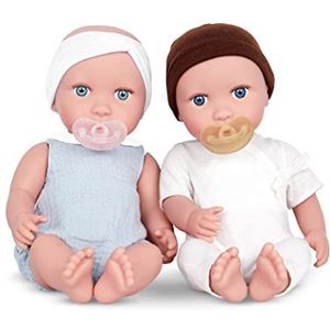 Babi by Battat - pasgeborenen, poppen, 36 cm, zacht lichaam, manchetknopen voor meisjes en jongens, gemiddelde huidtinten met blauwe ogen, voor kinderen vanaf 2 jaar