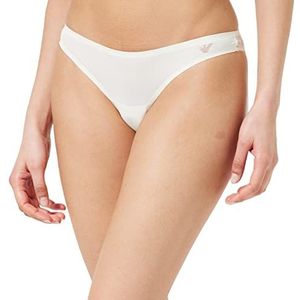 Emporio Armani Brazilian Brief Second Skin Microvezel & Lace Ondergoed Bikini Dames, yoghurt, L