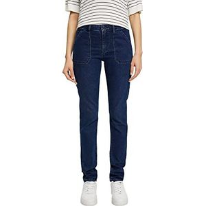 ESPRIT Dames 013EE1B310 Jeans, 901/BLUE Dark WASH, 24/34, 901/Blue Dark Wash., 24W x 34L