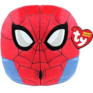 Ty - Marvel Squish a Boos kussen Spiderman 20 cm TY39254 – rood, blauw – vanaf 3 jaar