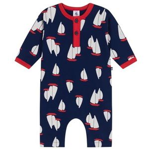 Petit Bateau Lang trainingspak voor jongens, Blauw/veelkleurig., 18 Maanden