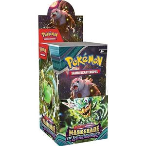 Pokémon - Verzamelkaartspel: boosterpack-display-box Karmesin & Purpur – maskerade in schemerlicht (18 boosterpacks)