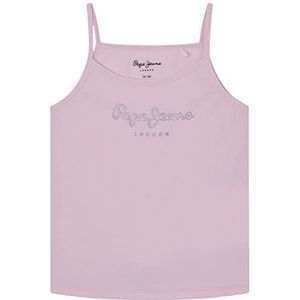 Pepe Jeans Anastasia T-shirt, meisjes en meisjes, Roze (Zacht Roze), 8 jaar