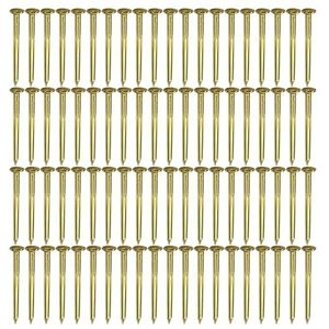 cyclingcolors 100 x nagels messing messing goud glanzend meubels hout vintage antiek ronde kop 1,5 x 40 mm