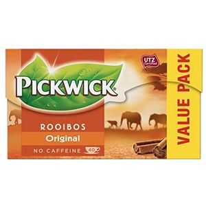 Pickwick Rooibos Thee Original met een Vleugje Kaneel Voordeelverpakking (240 Theezakjes - 100% Natuurlijk - Cafeïnevrije Thee - UTZ Gecertificeerd) - 6 x 40 Zakjes