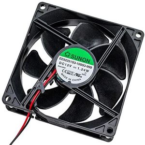 Ventilator 12V DC 1,24W 92x92x25mm 67,1m³/h 2400U/min 67,1m³/h Sunon EE92251S31000U999