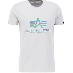 Alpha Industries - T-Shirt - Pastel Grey - 100% Katoen - Korte Mouwen