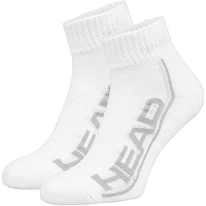 HEAD Unisex Performance Quarter Socks, wit, 39 EU