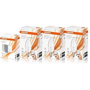 Osram LIGHTIFY set met dimmer en lamp wit 3 LED E14 kunststof bundel Tunable White E14 40 Watt