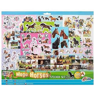 Grafix Mega stickerset paarden met 500 stickers