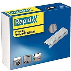 Rapid 5000561 Omnipress 60 verzinkt nietjes 1000 stuks