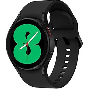 Samsung Galaxy Watch4, ronde Bluetooth smartwatch, Wear OS, fitnesshorloge, fitnesstracker, 40 mm, zwart incl. 36 maanden fabrieksgarantie [exclusief bij Amazon]