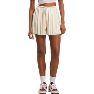 Urban Classics Damesshorts, jersey short, korte broekrok met trekkoord, maten XS - 5XL, witzand., S