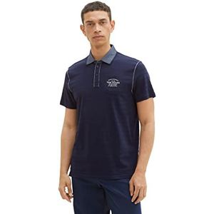 TOM TAILOR 1038533 poloshirt voor heren, 10668-Sky Captain Blue, XL, 10668 - Sky Captain Blue, XL