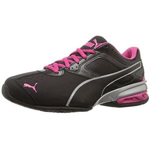 PUMA Women's Tazon 6 WN's fm Cross-Trainer Shoe, Black/Silver/Beetroot Purple, 6 M US