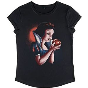 Disney Princesses - Deep Stare Women's Rolled-sleeve Black M