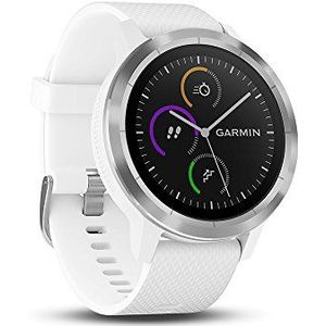 Garmin Vívoactive 3 GPS-Fitness-Smartwatch, Vooraf Geïnstalleerde Sport-Apps, Contactloos Betalen Met Garmin Pay, Wit (Gereviseerd)