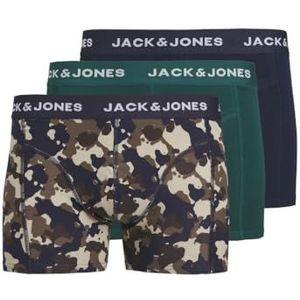 JACK&JONES PLUS Boxershorts voor heren, Navy Blazer/Pack: navy Blazer - Deep Teal, XXL grote maten