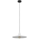EGLO Hanglamp Miniere, pendellamp boven eettafel, eettafellamp van grijs en zwart metaal, lamp hangend voor woonkamer, E27 fitting, Ø 42 cm