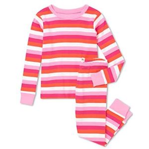 Hatley Pyjama voor meisjes van biologisch katoen, Katoen Snoep Strepen, 5 Jaren