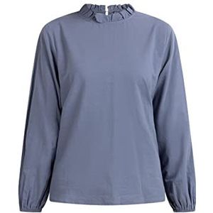 DreiMaster Vintage Teylon blouse met lange mouwen voor dames, wolwit, S