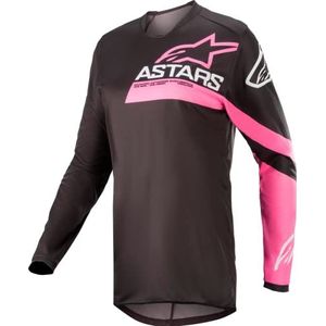 Alpinestars Unisex Mx Crosssh Jacket, zwart/fluo pink, L
