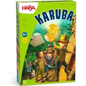 Haba 300932 - Karuba, strategie- en bordspel voor het hele gezin, een boeiend avontuur voor 2-4 schatjagers vanaf 8 jaar