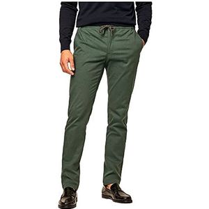Hackett London Perfect Tencel Chino Broek voor heren, Donkergroen, 28W / 30L