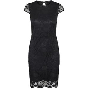 Bestseller A/S VMSARA Cap Sleeve Short Dress JRS, zwart, L