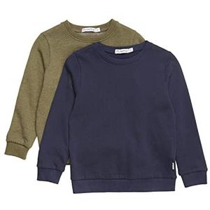 Minymo - Sweatshirt - Donkergroen - Unisex Kids - 2-pack