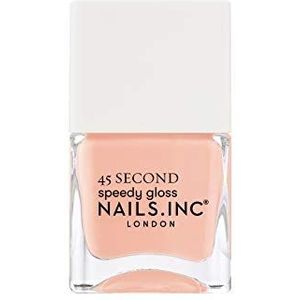 Nails Inc - CRUISING IN CARNABY STREET Quick Drying nagellak - zacht perzik roze - sneldrogend in 45 seconden - nagelversterkend met hexanaal, calcium, magnesium - cruelty free - perfecte manicure