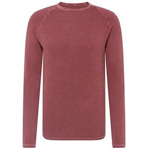 KEY LARGO Thomas Pullover met ronde hals voor heren, Bordeaux Rood (1303), M