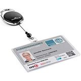 Durable 890701 ID-kaarthouder met jojo STYLE, 1 stuk, transparant/zwart