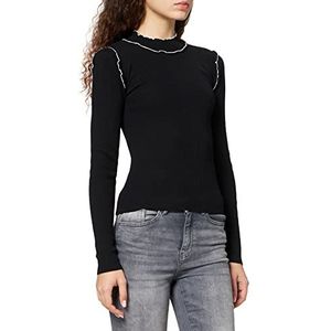 DESIRES Dames Gry Pullover Sweater, Zwart, L