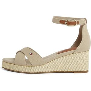 Tommy Hilfiger - Fw0fw08481 - Espadrilles - Beige - Katoen - Open Teen