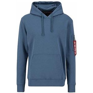 Alpha Industries R Print Hoody Sweat met capuchon voor heren Vintage Marine
