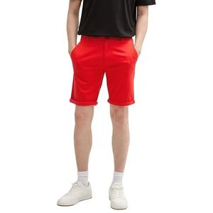 TOM TAILOR Slim chinoshorts voor heren, 13189 - Basic Red, 30