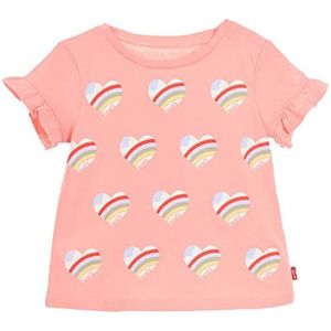 Levi's Lvg T-shirt met korte mouwen voor babymeisjes met flutter 1ee976, Perziken N Crème, 3 jaar