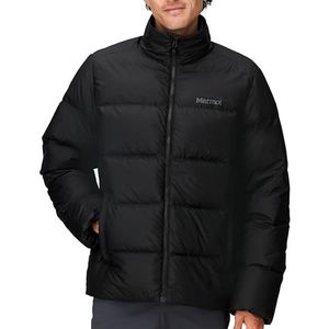 Marmot Heren Guides Down Jacket, Lichtgewicht donsjack, warme winterpuffy, waterafstotende gewatteerde jas, winddichte functionele jas, draagbare outdoorjas, Black, L