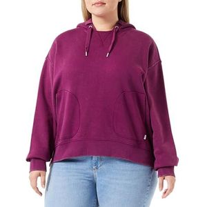 Lee Dames Relaxed Hoodie Hooded Sweatshirt, Foxy Violet, XL