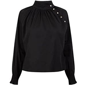LEOMIA blouses voor dames, Zwart, M